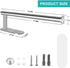 MGahyi Paper Towel Holder Wall Mount, Self Adhesive Or Drilling Under Cabinet Kitchen, 13.2 inch Stainless Steel Paper Towel Roll Rack, Towel Roll...