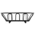 G.E.T. 4-33453 Black Oblong Braided Rim Metal Wire Basket Iron Powder Coated Wire Baskets Collection, Oval shape...