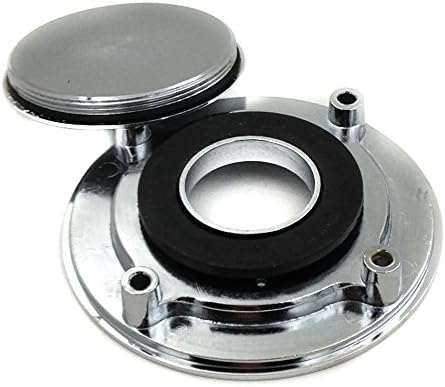 HTTMT MT249-042-CD Chrome Keyless Gas Cap Twist Off Fuel Tank Cap Compatible with 1997-2003 Suzuki GSX-R 600 1996-2003 GSX-R 750 2001-2002 GSX-R 1...