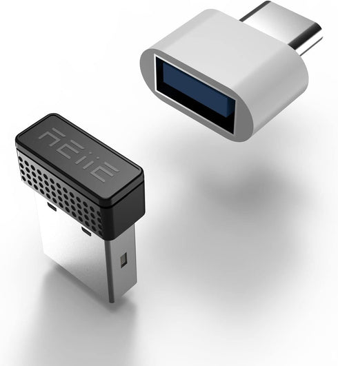 Mouse Jiggler,Undetectable Mouse Mover Device USB Port with Type-C Adapter,Simulate Movement,Driver-Free,Plug&Play...