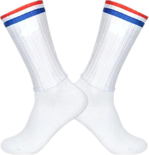 Socks For Men Anti-Slip Silicone Aero White Line Cycling Sports Running Socks...