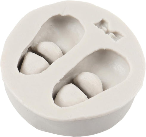 Baby Foot Print Silicone Molds Baby Shoes Fondant Mold For Baby Shower Cake Decoration Cupcake Topper Chocolate Candy Polymer Clay Gum Paste...