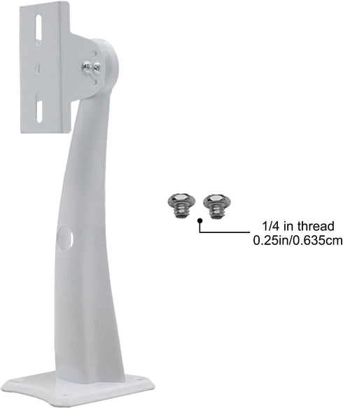 Mini Projector Wall Mount Security Camera Mount Bracket for Camera with 1/4 Screw Head Wall Mount Projector, and Webcam Housing (White) (9.57)...