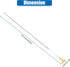 X AUTOHAUX Engine Oil Level Indicator Dipstick for Dodge 1500 2500 3500 2003-2008 No.53021321AC Yellow...