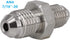 3AN AN3 Male Flare to AN4 Pipe Male Stainless Steel Brake Hose Fitting Adapter Union Connector,Brake and Clutch Adapter Fitting 3/8"-24 to 7/16"-2...
