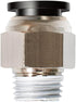 Beduan Pneumatic Male Straight PC 5/16 Inch Tube OD x 1/8 Inch Thread Push to Connect Fittings...