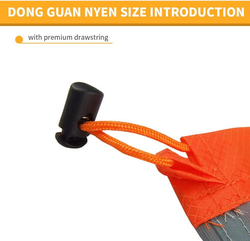 Camping Mesh Storage Bag, Ultralight Nylon Drawstring Mesh Sack Stuff Storage Bag Mesh Equipment Bag for Outdoor Travel Hiking (M-Orange )...