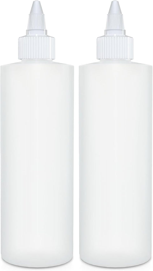 BRIGHTFROM Condiment Squeeze Bottles, 8 OZ Empty Squirt Bottle with Twist Top Cap, Leak Proof - Great for Ketchup, Mustard, Syrup, Sauces, Dressin...