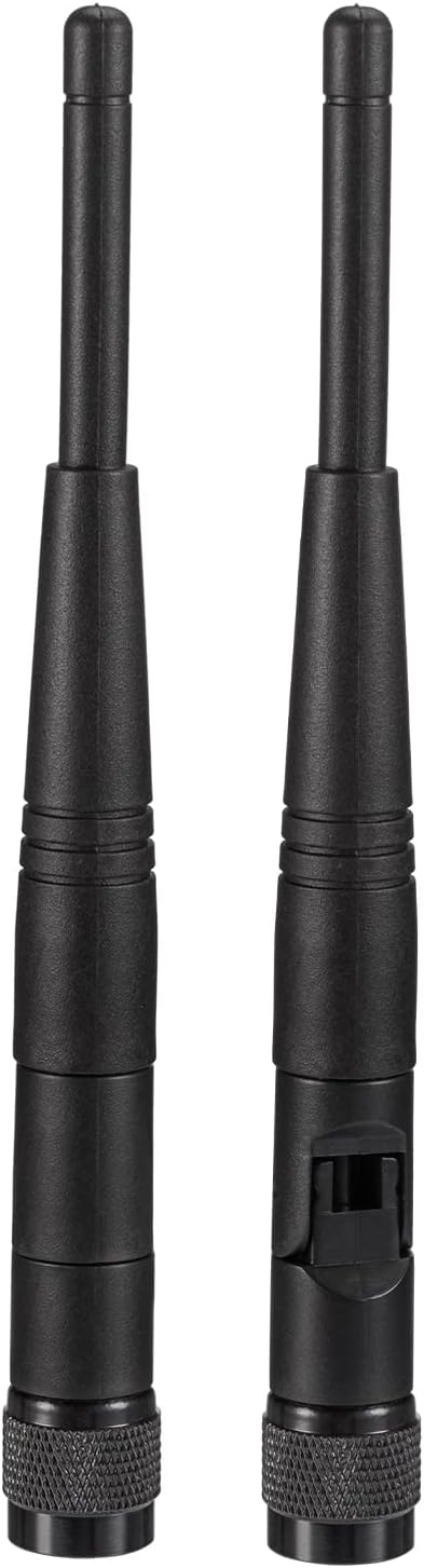 Eightwood 5dBi 2.4GHz WiFi Antenna RP-TNC Male Antennas (2-Pack) Compatible with Trimble Robotic Total Stations, Wireless Router Linksys WRT54G...