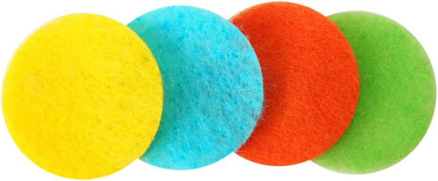 Playfully Ever After Light Green, Turquoise, Orange & Yellow Craft Felt Circles (Mixed Size Pack - 56pc)...