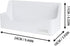 Wall Mounted Plastic Shelf, White, 1 Shelf, Ideal for Bedroom, Dorm, Office, RV - Easy to Install, Organizes Small Items...