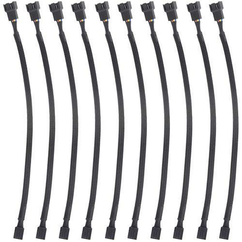 WMYCONGCONG 10 PCS 10" 4 Pin PWM Fan Extension Cable, PC Fan Extension Cable, PWM Fan Extension Power Cable...