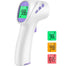 Forehead Thermometer for Adults, Kids & Babies, No-Touch Infrared Thermometer, Digital Thermometer with LCD Backlight Display, Fever Alarm and 1s ...