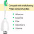 Aoremon Replacement Toothbrush Heads for Philips Sonicare E-Series Essence HX7022/66 and other Screw-on Electric Toothbrush Model, 6 Pack...