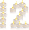 Flameless LED Tea Light Candles: 12 Pack Battery - Powered Fake Candles,Batteries Included,Unscented,for Seasonal & Festival Celebration,Warm Yell...