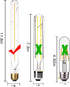 Dimmable Edison T10(T30) LED Tubular Bulb 6W,Warm White 2700K,T300 Long Tube Light Bulbs,Vintage LED Filament Bulbs 60 Watt Equivalent,E26 Base, 5...