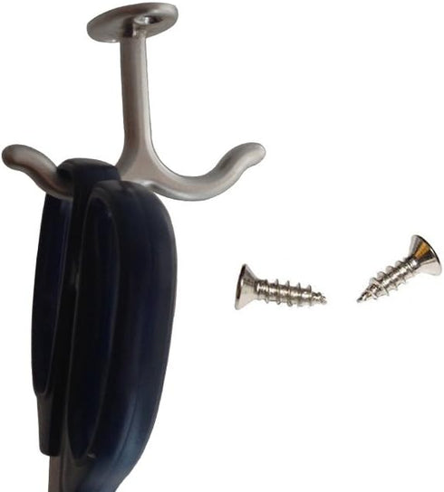 4 PCS Zinc Alloy Double Prong Ceiling Hook,Heavy Duty Coat Hook,Mug Hooks Under Cabinet Hooks,for Bathroom Kitchen Cabinet Garage...
