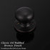 home improvement direct Dummy Door Knob, Oil Rubbed Bronze No Lock & Non-Turning Single Sided Round Knobs, 3 Pack Flat Ball Knob Without Lock for ...