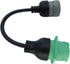 6pin J1708 to Type2 Green 9pin J1939 Adapter Cable for Trucker and car 1ft/30cm...