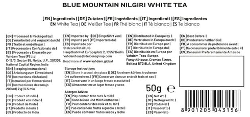 VAHDAM, Exotic White Tea Leaves From The Blue Mountains (25 Cups/1.76oz) 100% Pure White Tea Loose Leaf - Mellow & Delicious | Pure Unblended Loos...