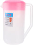 Large Plastic Pitcher With Lid Juice Pot Kettle with Scale Spill Proof Pitchers Cold Water Jug for Ice Tea Juice Drink Beer Coffee Lemonade(2400ml...