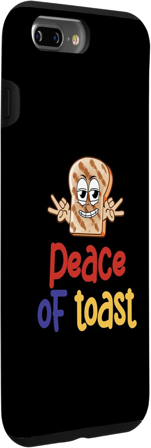 iPhone 7 Plus/8 Plus Peace Of Toast Toasted Bread Puns Cereals Pancake Morning Case...