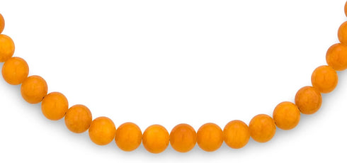 Simple Classic Hand Knotted Created Semi Precious Gemstone Round Ball 10MM Bead Strand Necklace Western Jewelry for Women Toggle Clasp 16 18 20 In...