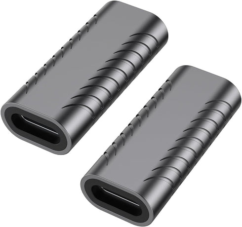 AuviPal USB C Coupler (2 Pack), USB Type C Female to Female Adapter Extender Support up to 40Gbps Data Transfer, 100W Power Delivery and 8K@60Hz V...