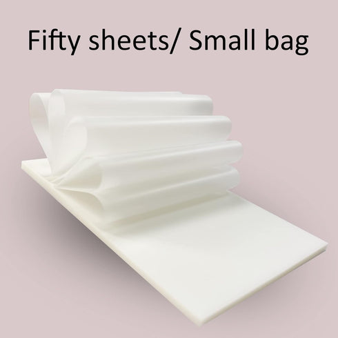 iKyce Transparent Sticky Notes Large? 2.8 x 3.8 inch Translucent Self-Sticky Notes Wide, 200 Sheets Waterproof Clear White reading stickies, 50 Sh...