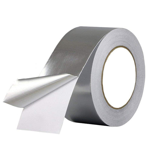 Aluminum foil Duct Tape, 2 inch Professional Grade Roll Silver Adhesive Sealing Tape for HVAC, Refrigerator, Freezer, Insulation, Patching Hot & C...