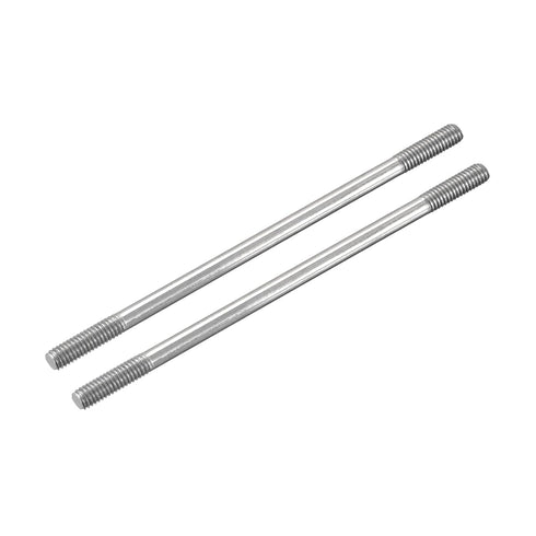 MECCANIXITY 304 Stainless Steel Push Rod Connector Double End Threaded Rod for DIY RC Car, Boat, Car, Airplane, Helicopter Model&DIY Material, M3x...