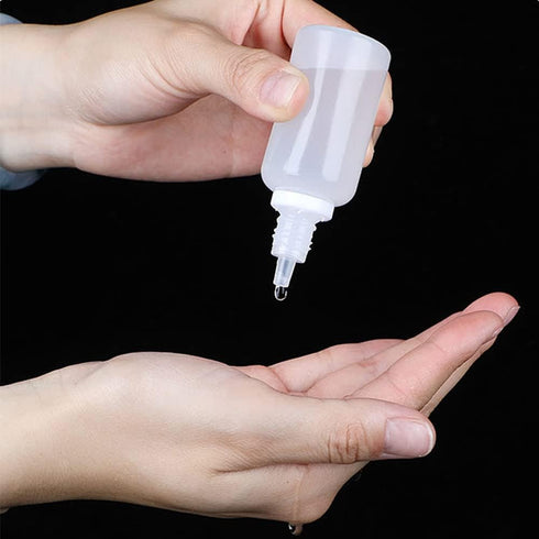 Othmro 10Pcs 0.7oz PE Plastic Bottles Lab Eye Dropper Bottles 20ml Squeezable Eye Liquid Dropper Bottles Small Mouth Drop Bottles Liquid Sample Se...