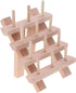 Abaodam 12 Thread Holder Hair braiding Rack Spool Wooden Braid Divider Stand Separator- Spool Folding Beech Reel Bobbin Thread Organizer Frame Rac...