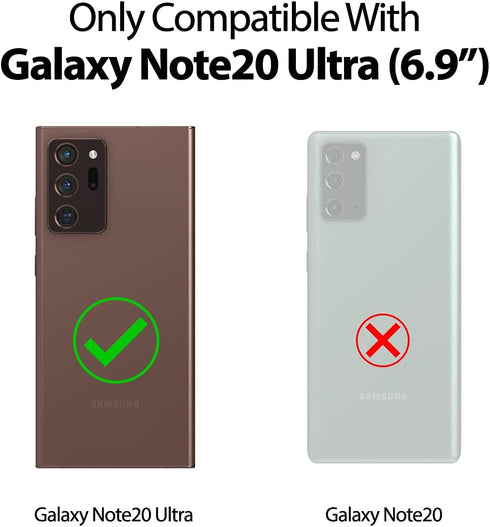 GOOSPERY for Samsung Galaxy Note 20 Ultra 6.9"(2020) Card Holder Wallet Case, Easy Magnetic Door Closure Protective Dual Layer Bumper Phone Back C...