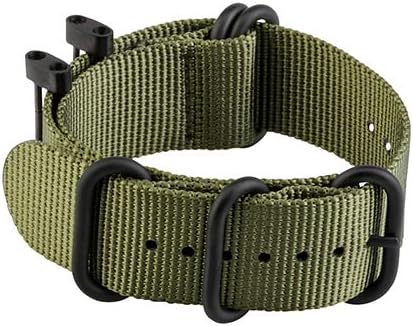 Watch Bands Compatible with Suunto Core, Military Woven Nylon Replacement Wrist Straps with Black Metal Buckle for Suunto Core Smart Watch Band...