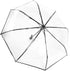 Tri-fold Clear Rain Umbrella with Frosted Handle Transparent Umbrella, for Portable to Carry for Travel(Black)...