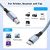USB B to USB C printer cable 1m ?3.3 FT ? with USB A to USB C female adapter,USB C to USB-B compatible with MacBook Pro/Air, Yamaha piano keyboard...