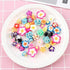 Assorted 50 Pack Tropical Flower Resin Charms Hawaiian Bali Plumeria Flatback Cabochons Flatback Plastic Beads for Miniature Fairy Garden Accessor...