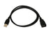 Monoprice USB 2.0 Type-A Male to Type-A Female Extension Cable - Gold Plated, 28/24AWG, 3 Feet, Black...