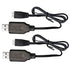 KBT KEEP BETTER TECH 2Pack 7.4V RC Car Battery USB Charger Cable, 500mA Charging Speed with LED Indicator Light Compatible XH-3P Connector,Power A...