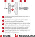 RAM Mounts Double Socket Arm RAM-201U Medium Arm Compatible with RAM C Size 1.5" Ball Components...