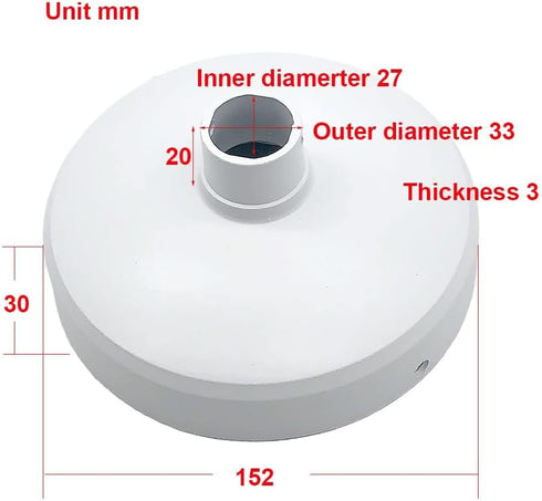 Security Camera J-Type Wall Mount Junction Box Bracket, Dome Camera Mount Universal Camera Wall Mounting Bracket/IP Camera for CCTV Security Camer...