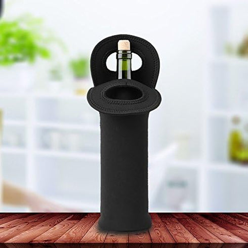 3 Pcs Wine Carrier Tote Bag Neoprene Insulated Travel Sleeves Wine Bottle Carry Tote Bottle Holder for Wine Beer Bottles Beverages Sports Water Bo...