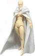 1:12 Scale Fabric Cape Cloak with Hat for 6 inch 1/12 Bandai SHF Figma Action Figure Clothes (White Cloak)...