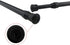 Tension Rods, 4 Pack Adjustable Spring Steel Cupboard Bars Tension Curtain Rod Shower Rod 15.7-28 Inches (Black)...