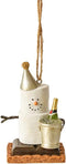 Ganz S'Mores with Champagne Bottle and Bucket Ornament 3.2 Inch Multicolor...