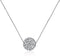 CIShop S925 Sterling Silver Chain Full Diamond Crystal Ball Sparkle Colla Pendant Necklace for Women...