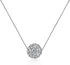 CIShop S925 Sterling Silver Chain Full Diamond Crystal Ball Sparkle Colla Pendant Necklace for Women...