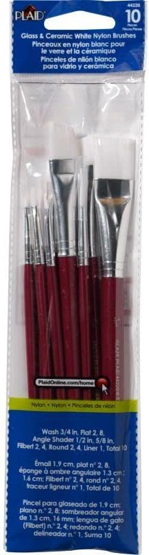Plaid Nylon Brush Set, 44220 White (10-Piece)...