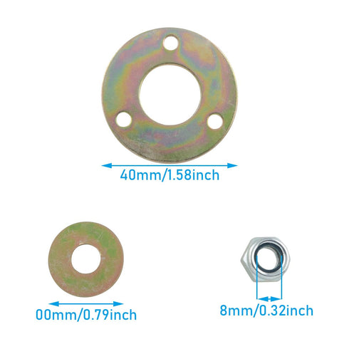 4PCS Rocking Chair Bearing Screws 2pcs(M8x45mm M8x55mm) Furniture Hardware Accessories Mechanical Bearing Iron...